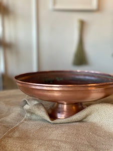 Copper fruit bowl