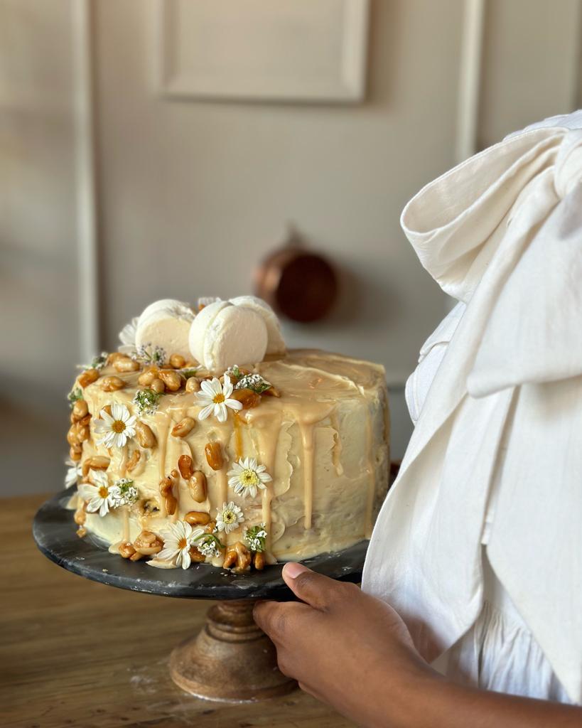 Caramel Peanut Butter Cake