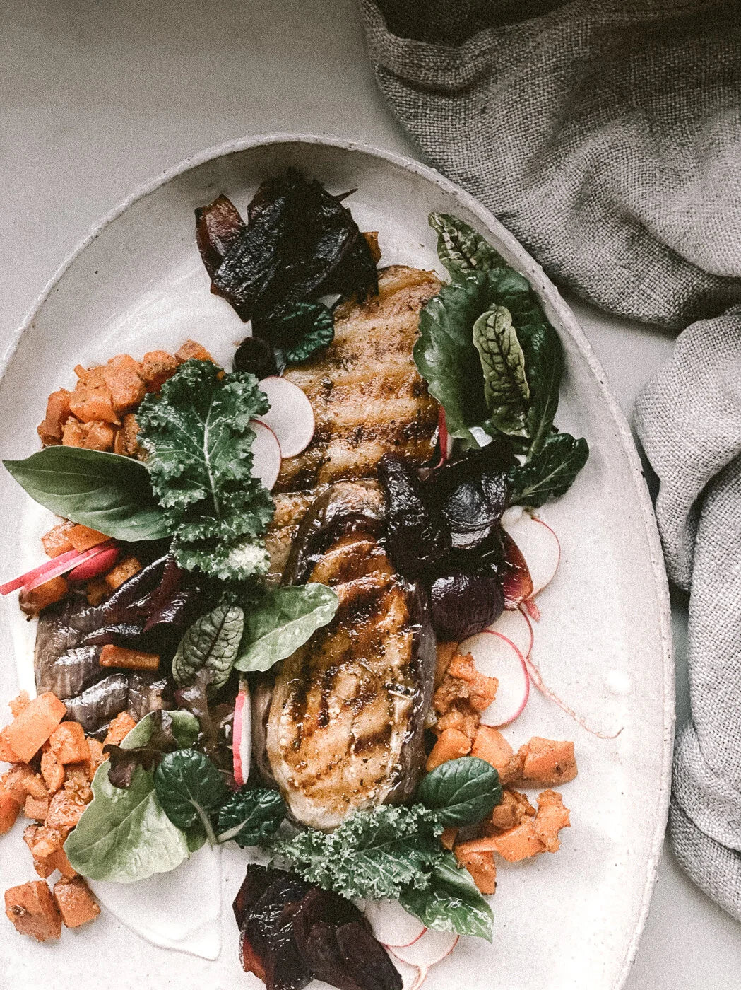 Curry Roasted Aubergines