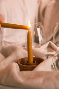Clay Candle Holder