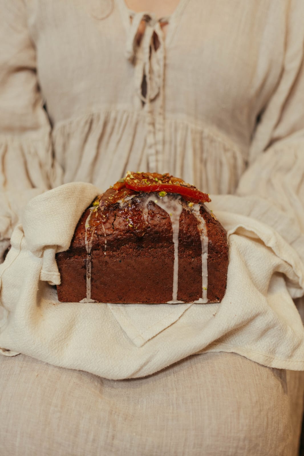 Orange, Cardamom + Pistachio Loaf