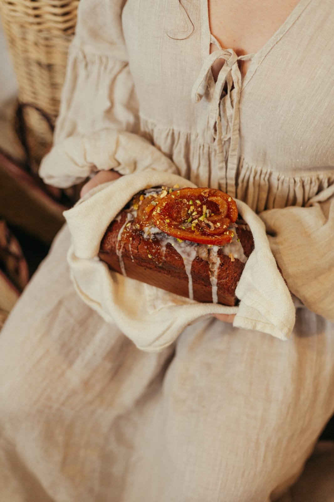 Orange, Cardamom + Pistachio Loaf