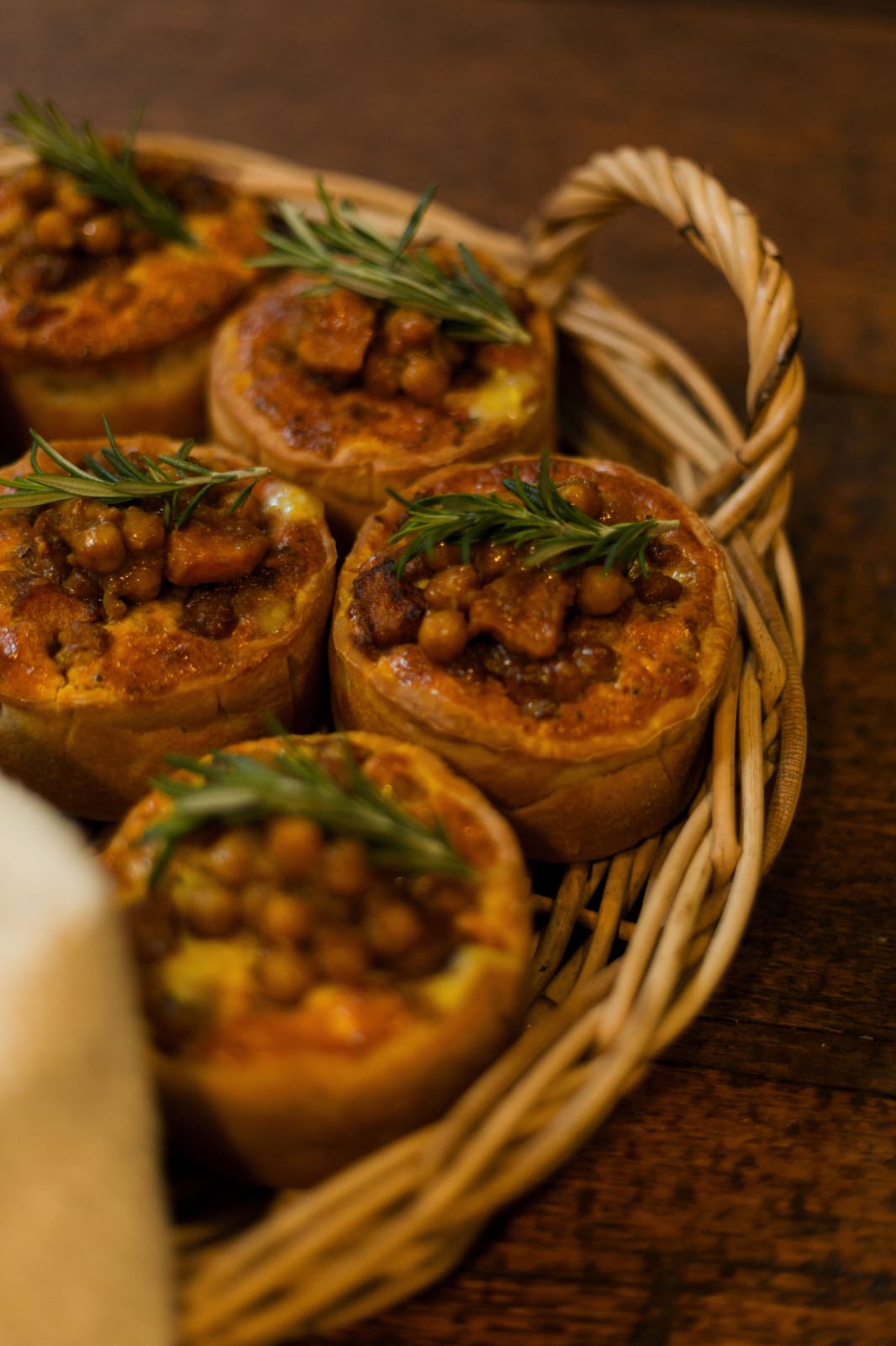 6 x Chickpea, Dhal + Butternut Tartlets