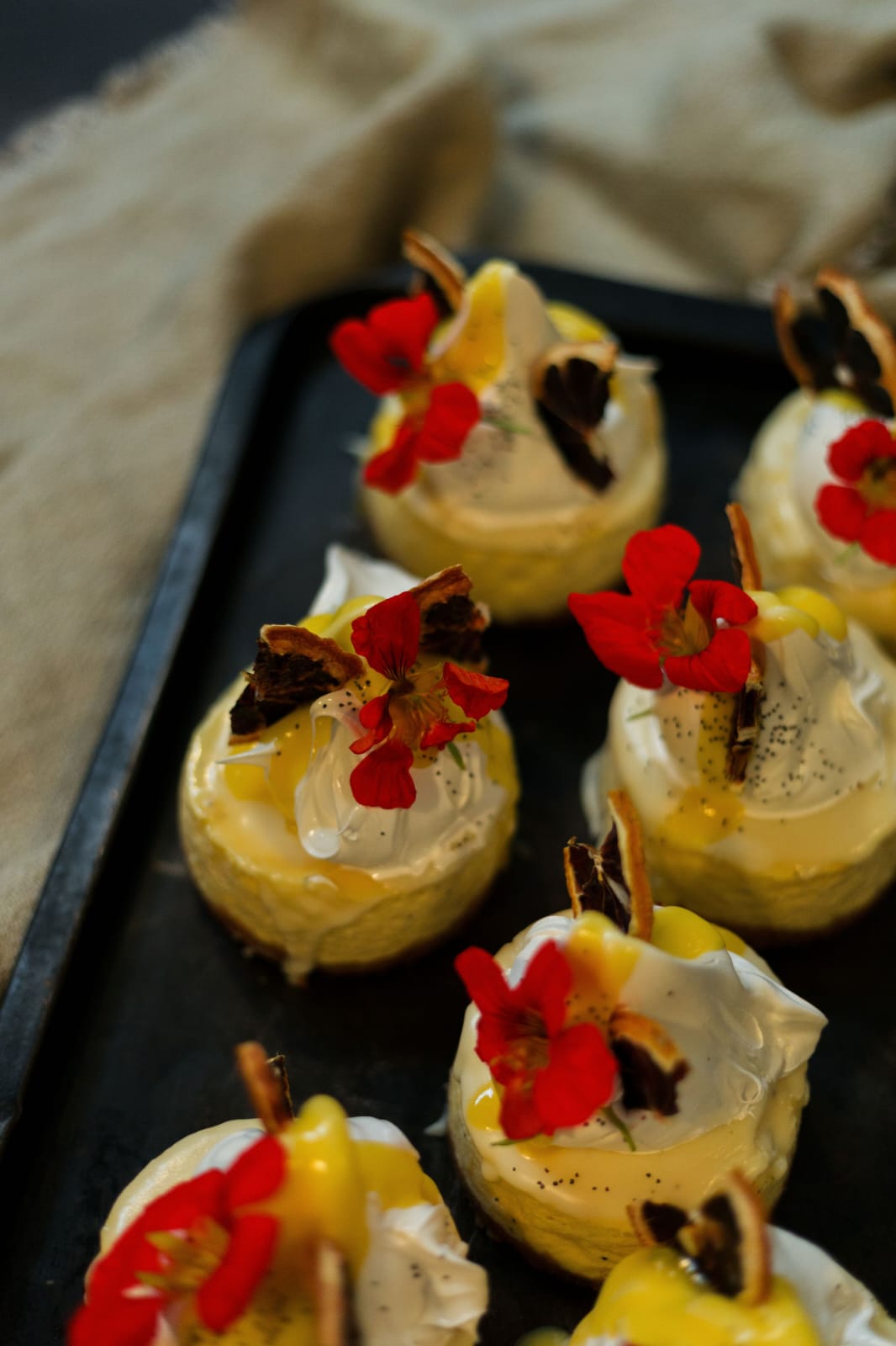 Orange + Poppyseed Cheesecake