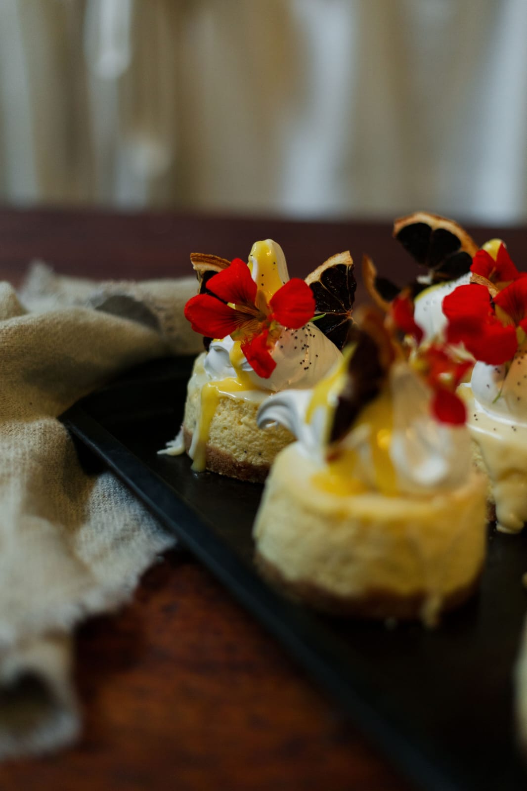 Orange + Poppyseed Cheesecake