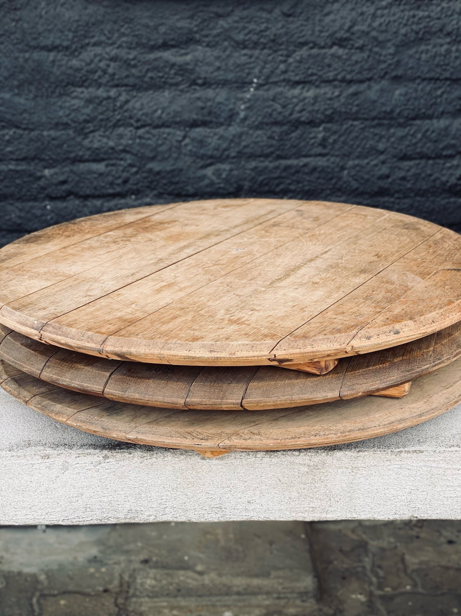 Vintage Imprinted Wooden Large Cheese Boards