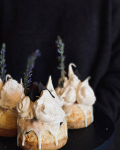 Lavender + fig + honey cheesecake