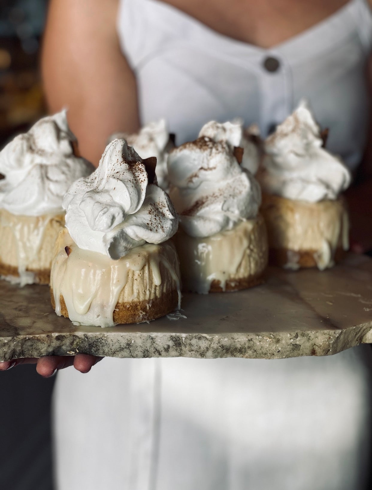 Cinnamon + White Chocolate Cheesecake